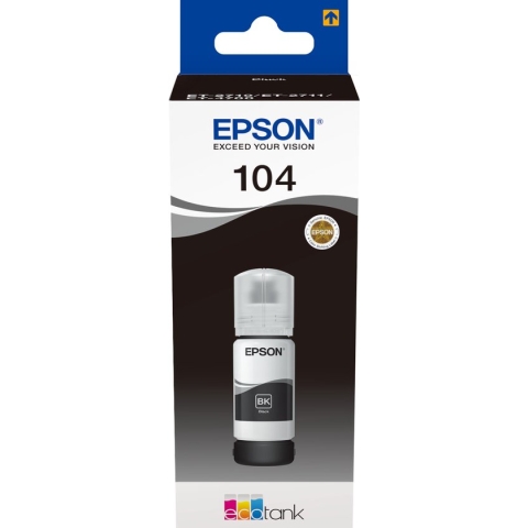 Epson 104 EcoTank - Inktfles / Zwart