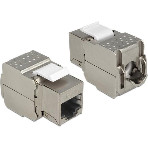 DeLOCK STP CAT6 Gigabit Keystone module RJ45 - LSA / metaal
