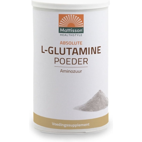 Mattisson L-Glutamine Aminozuur Poeder - Voedingssupplement Vegan - 250 Gram