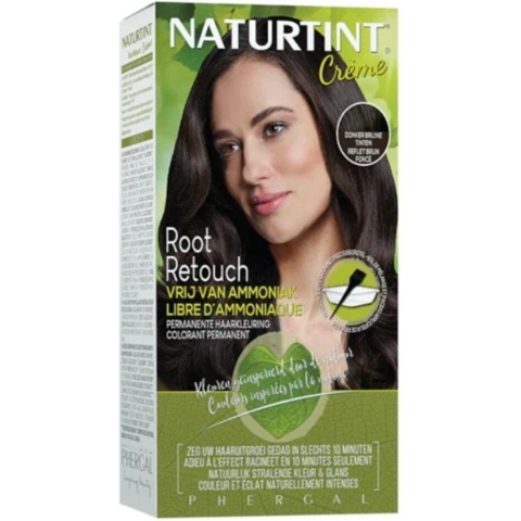 Root Retouch Donker Bruine Tinten - NATURTINT - 45ml - Vegan - Ammoniakvrij - Microplastic FREE