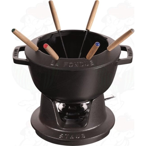 Fonduestel 20 Cm Zwart Staub 14002023