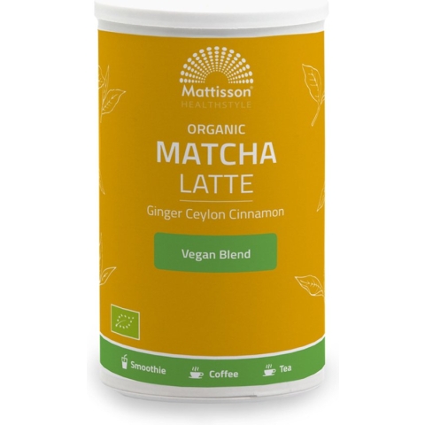 Mattisson - Biologische Matcha Latte - Gember Ceylon Kaneel - 140 g