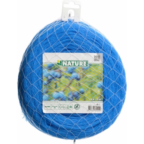 Nature - Nano tuin-net - 10 x 4m - blauw - anti-vogelnetten