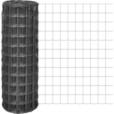 vidaXL-Euro-hek-25x1,0-m-staal-groen