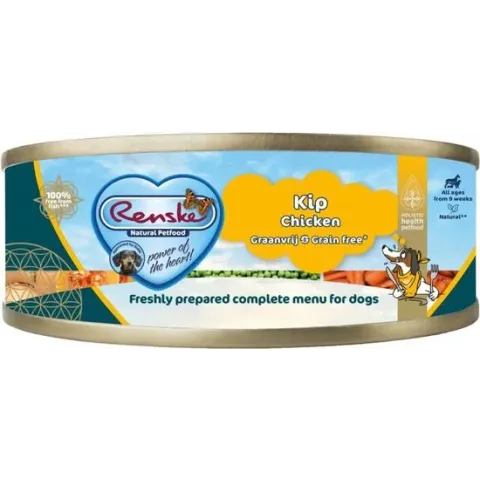 24x Renske Blik Vers Gestoomd Complete Menu Kip Graanvrij 95 gr