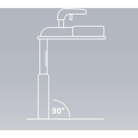 Pro Plus Disselweger met Voet - Aluminium - Meet Kogeldruk 50 t/m 100 kilo - Grijs