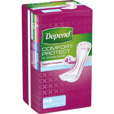 Depend incontinentieverband Normal Plus - 12 stuks