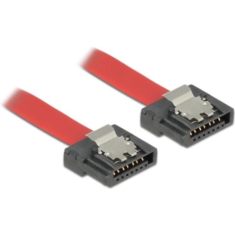 SATA FLEXI datakabel - plat - SATA600 - 6 Gbit/s / rood - 0,30 meter