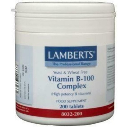 Lamberts Vitamine B100 Complex - 200 Tabletten - Vitaminen