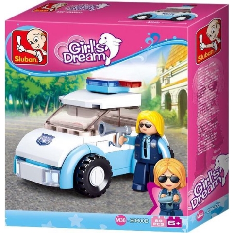 Sluban Girls Dream - Politie Agente met Patrouillewagen