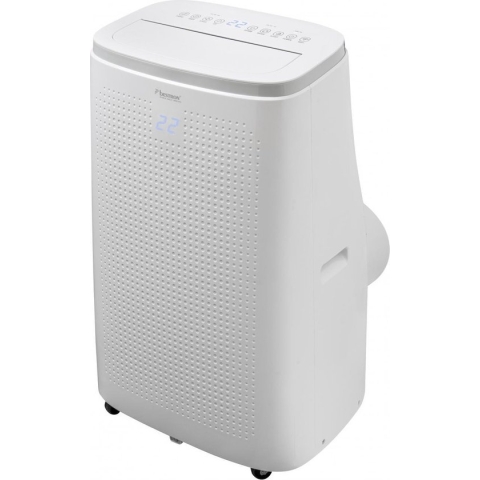 Bestron mobiele airco voor ruimtes tot 55m², airconditioning met App + spraakbediening via Wi-fi, koelvermogen 4,1 kW, met CFC vrije koelmiddel, 14.000 BTU/h, kleur: wit