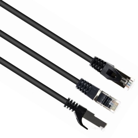 CablExpert PP6-0.5M/BK - Netwerkkabel, FTP Cat6, zwart