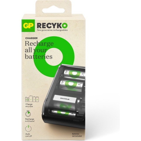 GP ReCyko Batterijlader - Universele batterij oplader - Geschikt voor AA, AAA, C, D, 9v