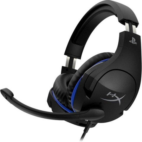 HyperX Cloud Stinger Gaming Headset - Official Licensed PS4 - Zwart/Blauw