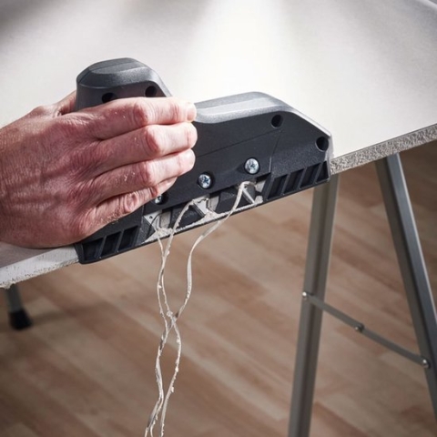 Wolfcraft 4009000 Kantschaaf met 3 messen voor gipsplaat afschuining