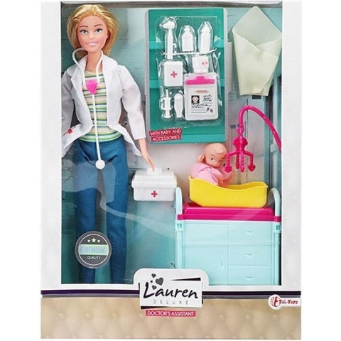 Toi-toys Tienerpop Lauren Deluxe Dokter Meisjes 26 Cm 16-delig