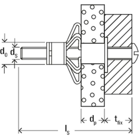 fischer 519774 HM Hollewandplug - M5 - 52mm (50st)