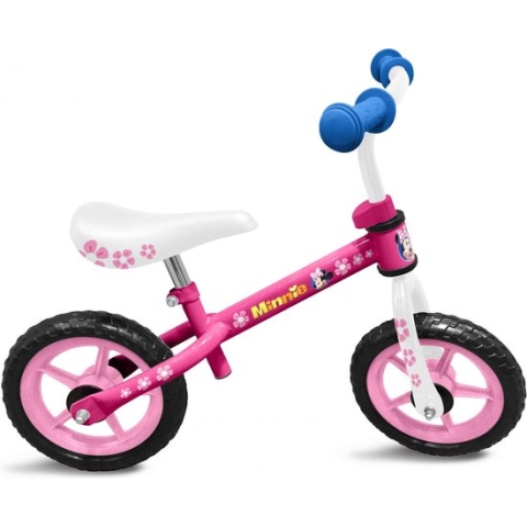 Disney Loopfiets Minnie Mouse - Loopfiets - Meisjes - Roze;Wit - 10 Inch
