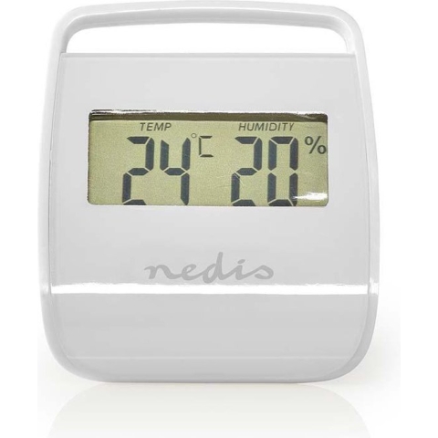 Digitale thermometer - Binnen - Binnentemperatuur - Luchtvochtigheid binnenshuis - Wit