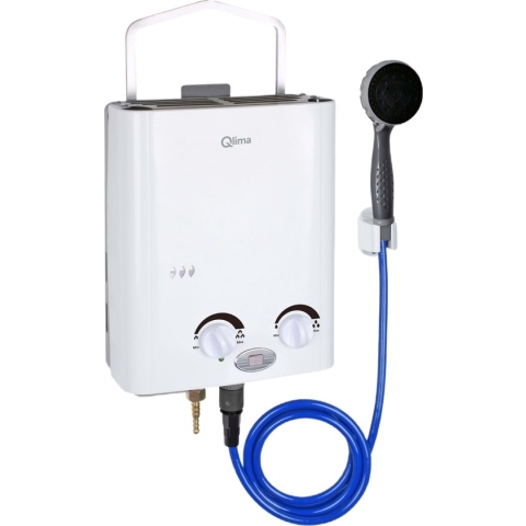 Qlima PGWH 1010 - Mobiele Gasgeiser - Direct Warm Water - Hond, Paard, Auto Wassen
