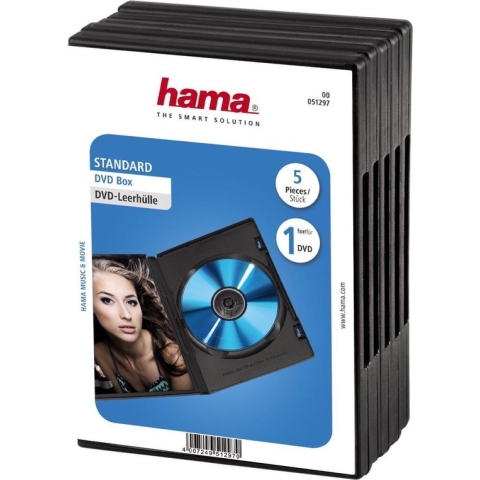Hama Dvd Doos - 5 stuks / Zwart