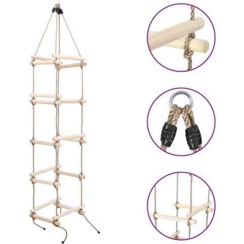 vidaXL-Touwladder-200-cm-hout