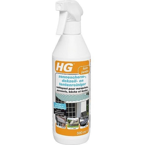 HG zonnescherm reiniger - 500ml - reinigt eenvoudig en snel - ook voor markiezen, tenten, strandschermen en canvas