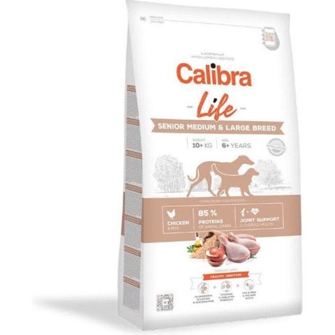Calibra Dog Life Senior Medium & Large Breed - Kip - 12 kg