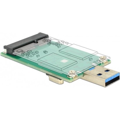 USB3.0 USB-A naar mSATA converter