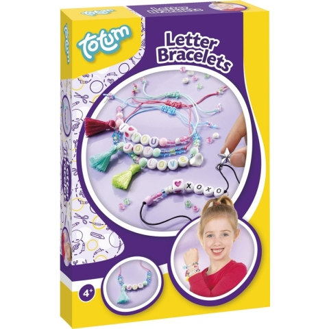 Totum 4 letter armbandjes maken -creatief speelgoed - junior - cadeautip