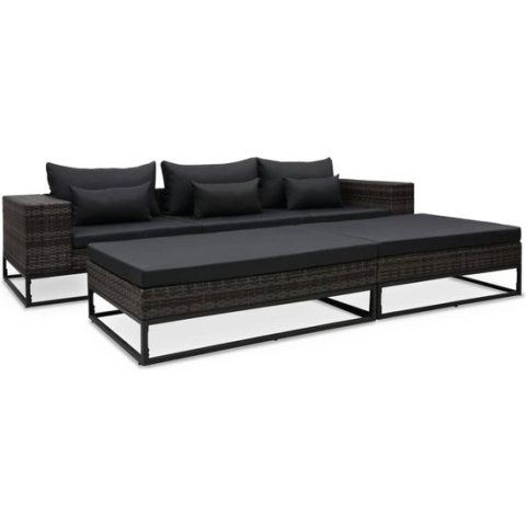 vidaXL-5-delige-Loungeset-met-kussens-poly-rattan-grijs