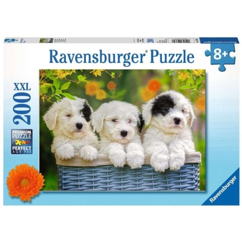 Ravensburger puzzel Schattige puppies - Legpuzzel - 200XXL stukjes