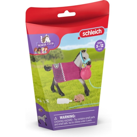 schleich HORSE CLUB - Spelplezier met veulen - Speelfigurenset - Kinderspeelgoed voor Jongens en Meisjes - 5 tot 12 jaar - 42534