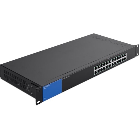 Linksys LGS124 - Netwerk Switch - Unmanged - 24 Poorten - Zwart