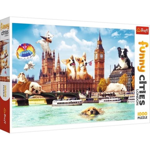 Trefl Hondjes in London puzzel - 1000 stukjes