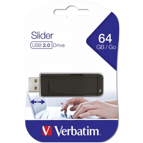 Verbatim Slider - USB-stick - 64 GB
