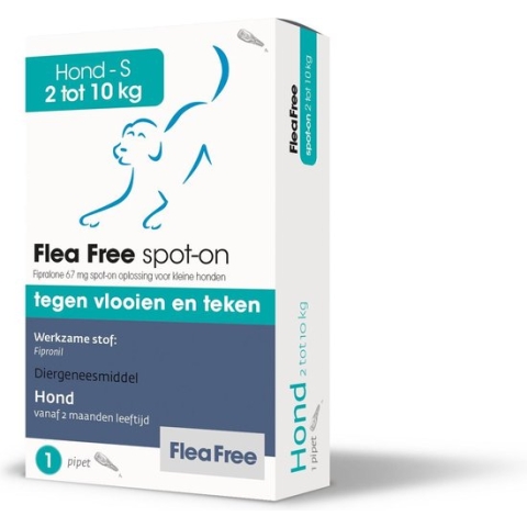 FLEA FREE SPOT ON HOND 2-10 KG - 1 PIPET