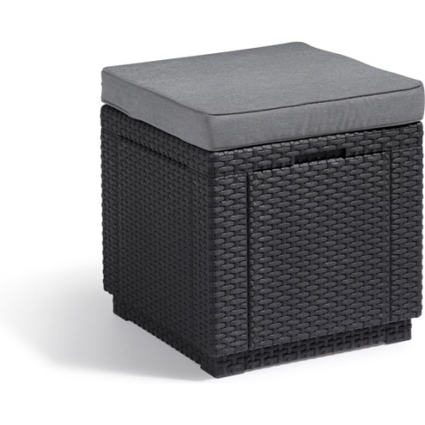 Allibert Cube Tuintafel - 42x42x39 cm - Grafiet