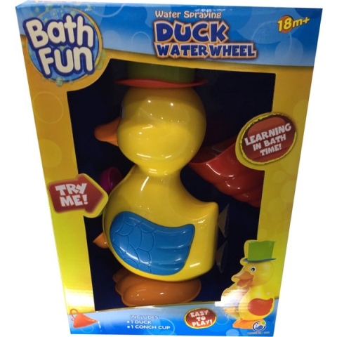 Bath Fun Bad-Speeltje Eend met Waterrad