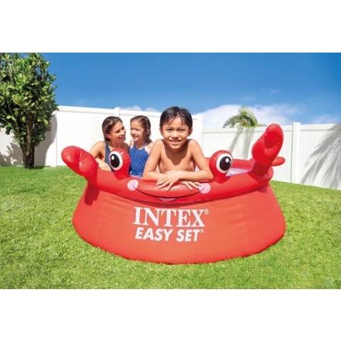 INTEX Zwembad Easy Set Happy Crab opblaasbaar 183x51 cm