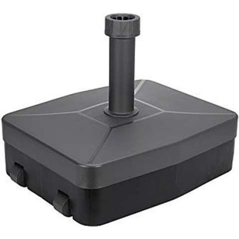 Compacte en stabiele vulbare kunststof parasolvoet  Parasolvoet Verrijdbaar - vulbaar 40kg