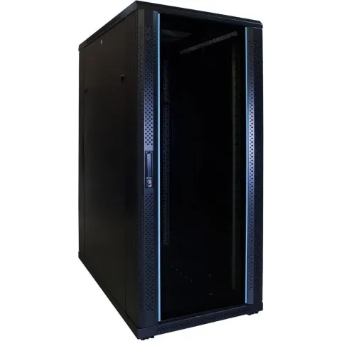 27U serverkast met glazen deur 600x1000x1400mm (BxDxH)