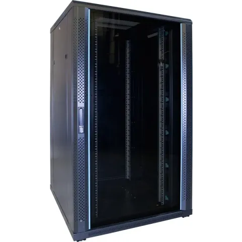 27U serverkast met glazen deur 800x800x1400mm (BxDxH)