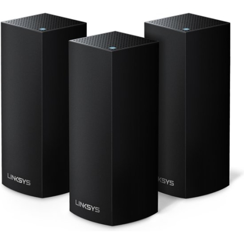 Linksys Velop WHW0303B - Mesh Wifi - Tri-Band - WiFi 5 - 2200 Mbps - 3-Pack - Zwart