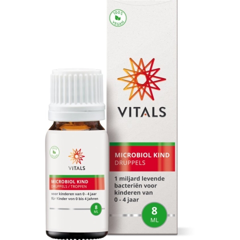 Vitals - Microbiol - Kind 0-4 jaar - 8 ml - 16 Dagdoseringen - zonder toegevoegde smaakstoffen