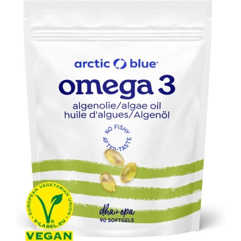 Arctic Blue - Omega 3 Algenolie Capsules - 420 mg DHA + 140 mg EPA - 45 doseringen - Vegan Keurmerk