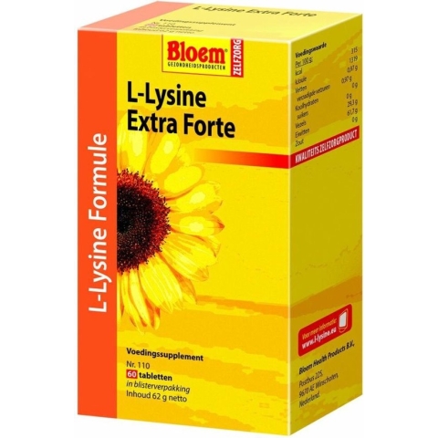 Bloem L-Lysine - 60 Tabletten - Voedingssupplement