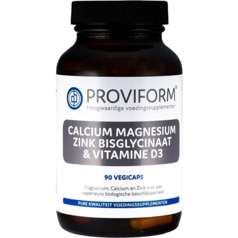 Proviform Calcium Magnesium Zink Bisglycinaat & D3 Vegicaps