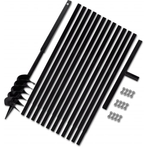 vidaXL-Grondboor-met-handvat-120-mm-en-verlengstukken-13-m-(staal)
