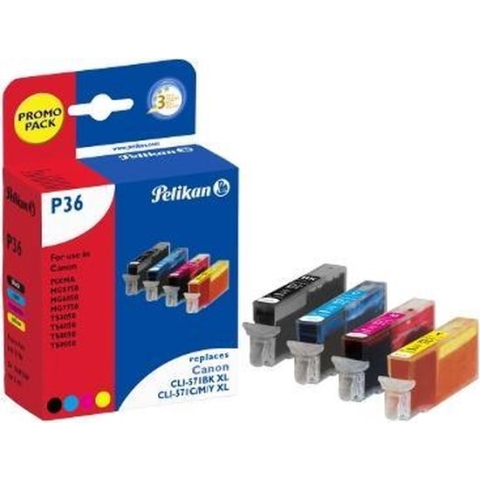 Pelikan 4111784 PagePack Foto zwart, Foto grijs, Foto magenta, Photo yellow 12 ml